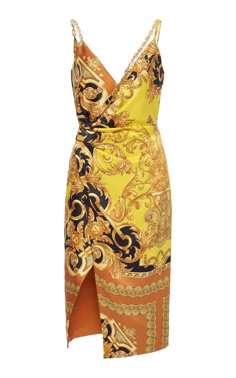 versace print dress boohoo|versace clothing line.